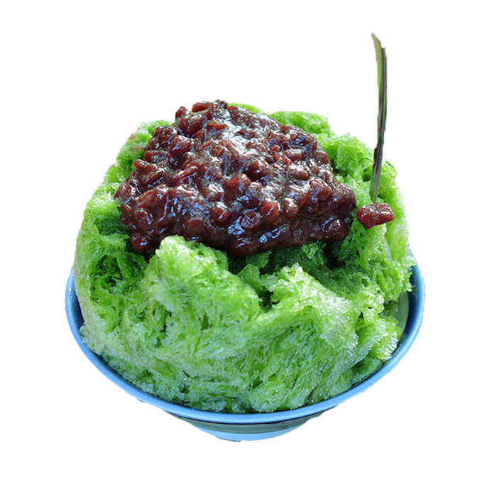 京抹茶かき氷の写真